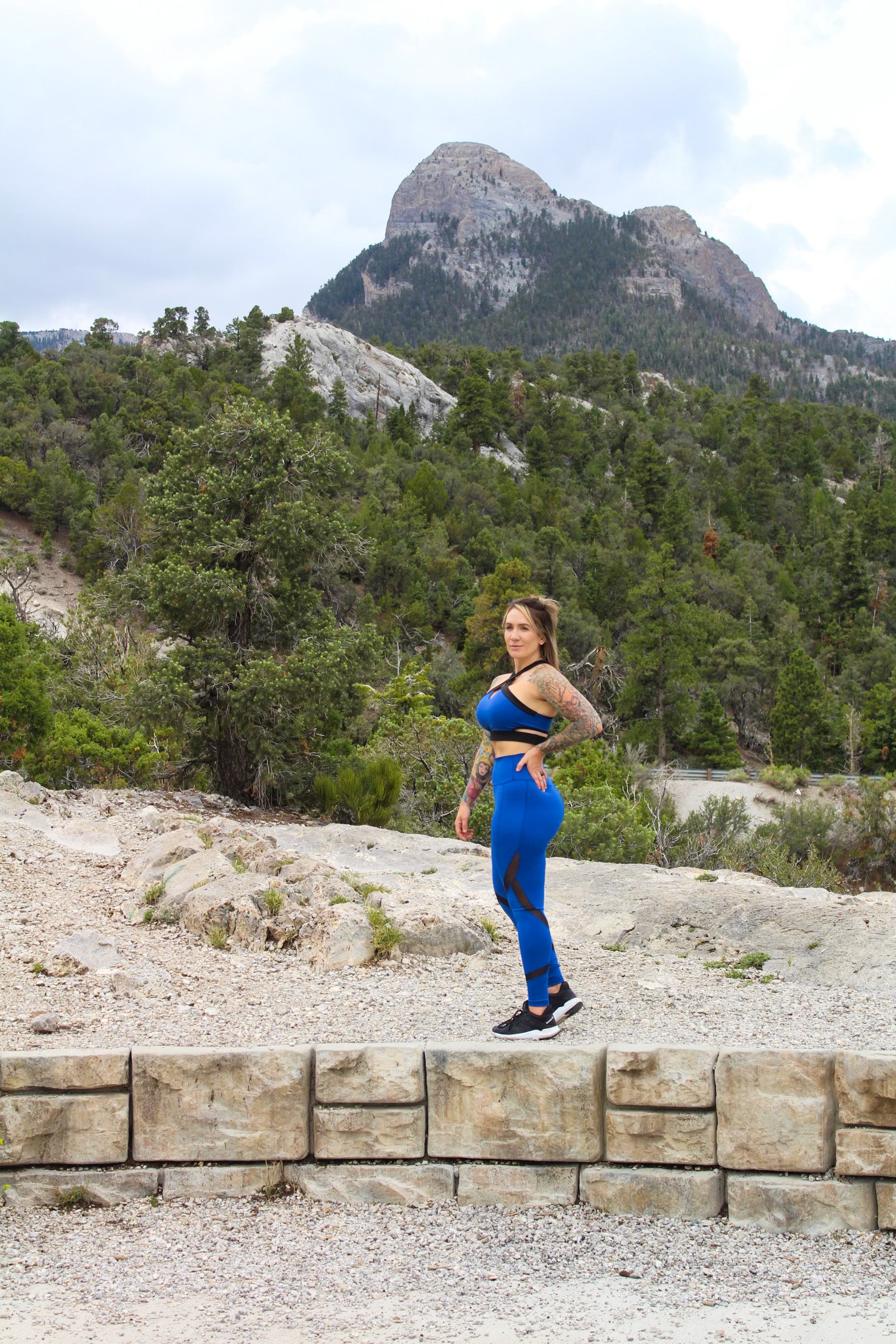 Women's Mountain 'Squatproof' Leggings with Mesh Pockets - Black
